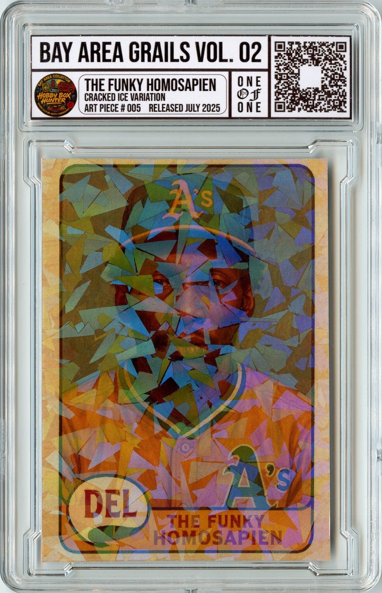 Del the Funky (Cracked Ice) 1 of 1 Custom Art Card