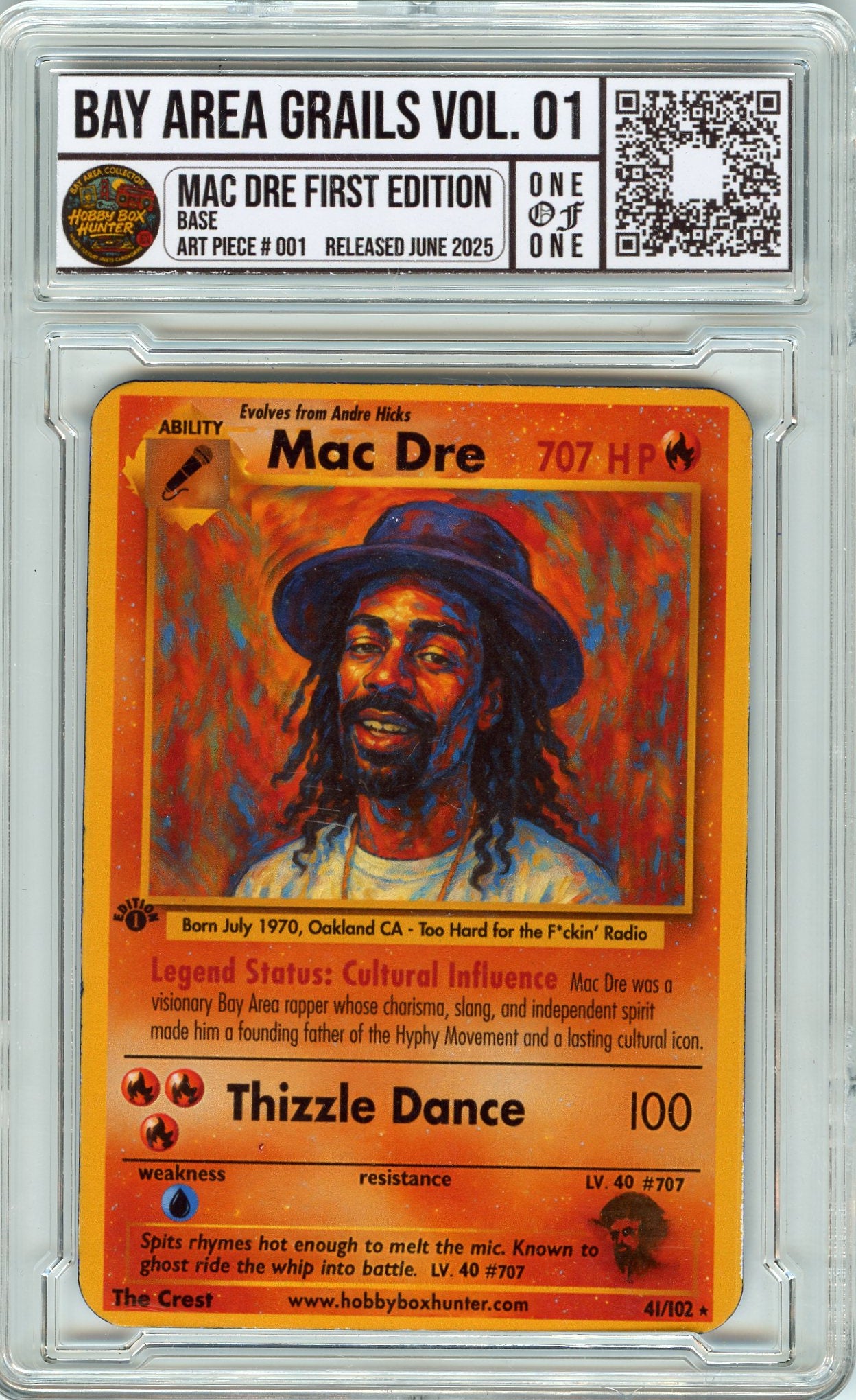 Mac Dre 1st Edition (Base) 1 of 1 Custom Art Card